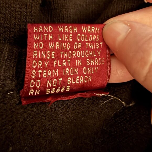 Nordstrom Lambs' Wool Brown V-Neck Knit Sweater Men's XLarge Tall XLT Career - Picture 6 of 6